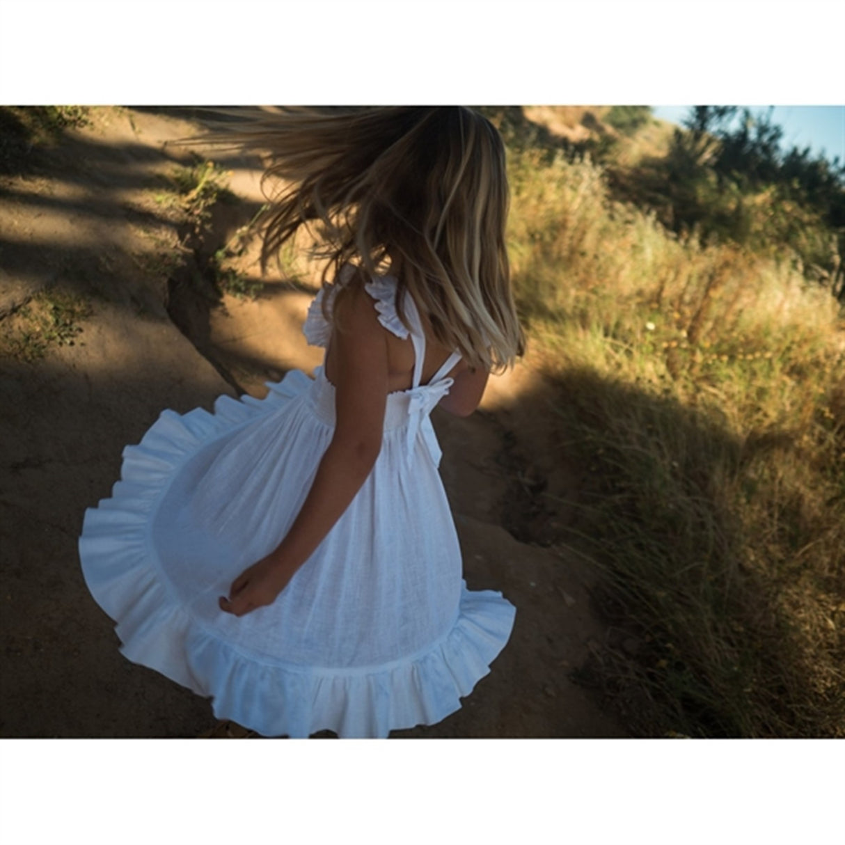 MarMar White Danita Frill Klänning