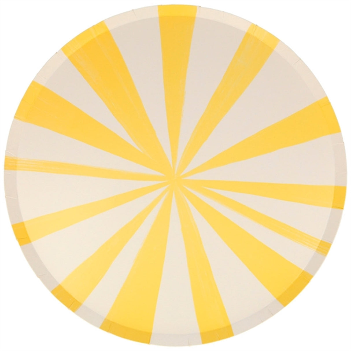 Meri Meri Stripe Yellow Tallrikar Large