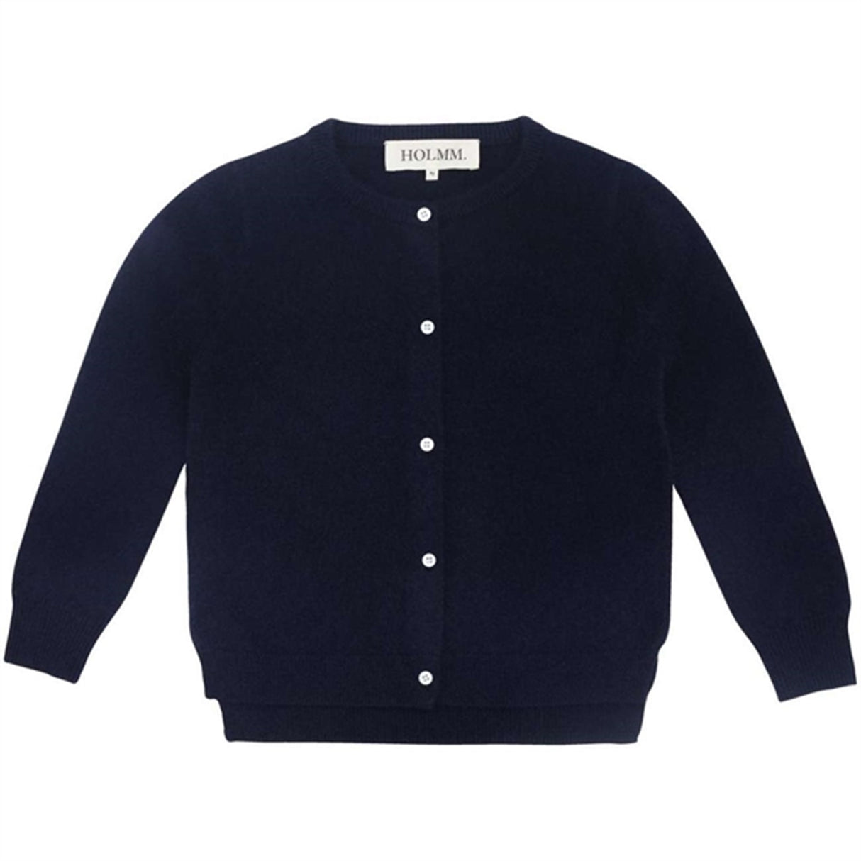 HOLMM Navy Molly Cashmere Stickat Cardigan