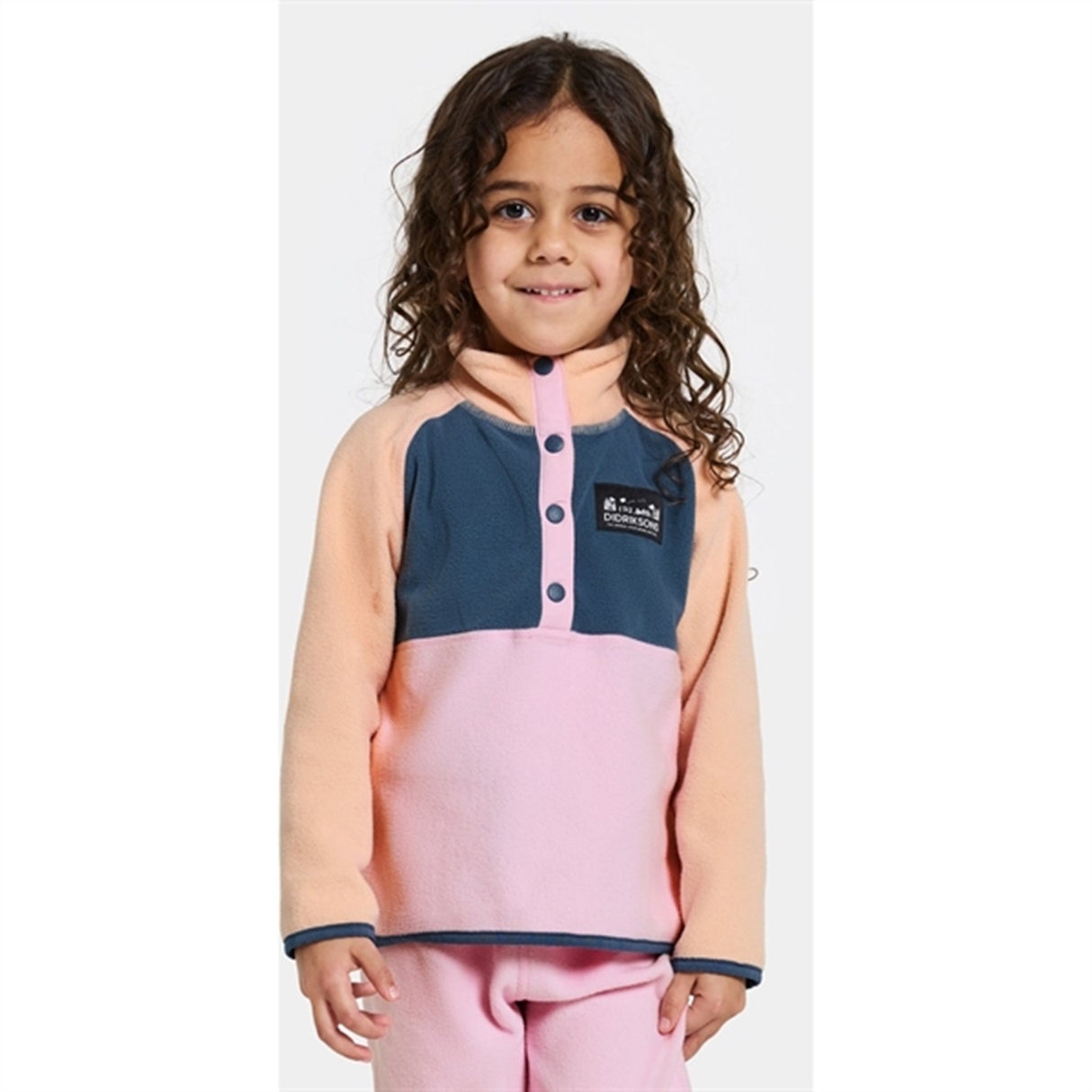 Didriksons Orchid Pink Monte Kids Fleece Jacka