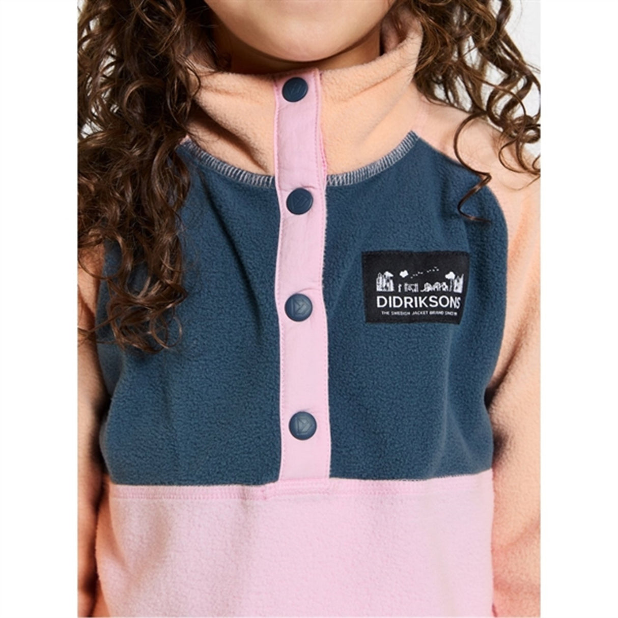 Didriksons Orchid Pink Monte Kids Fleece Jacka
