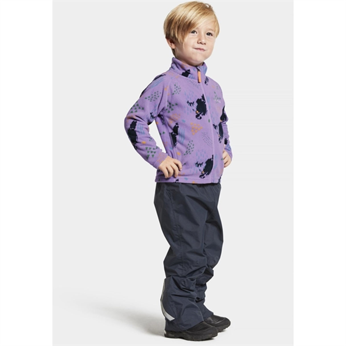 Didriksons Monte Grundsund Purple Fleece Jacka