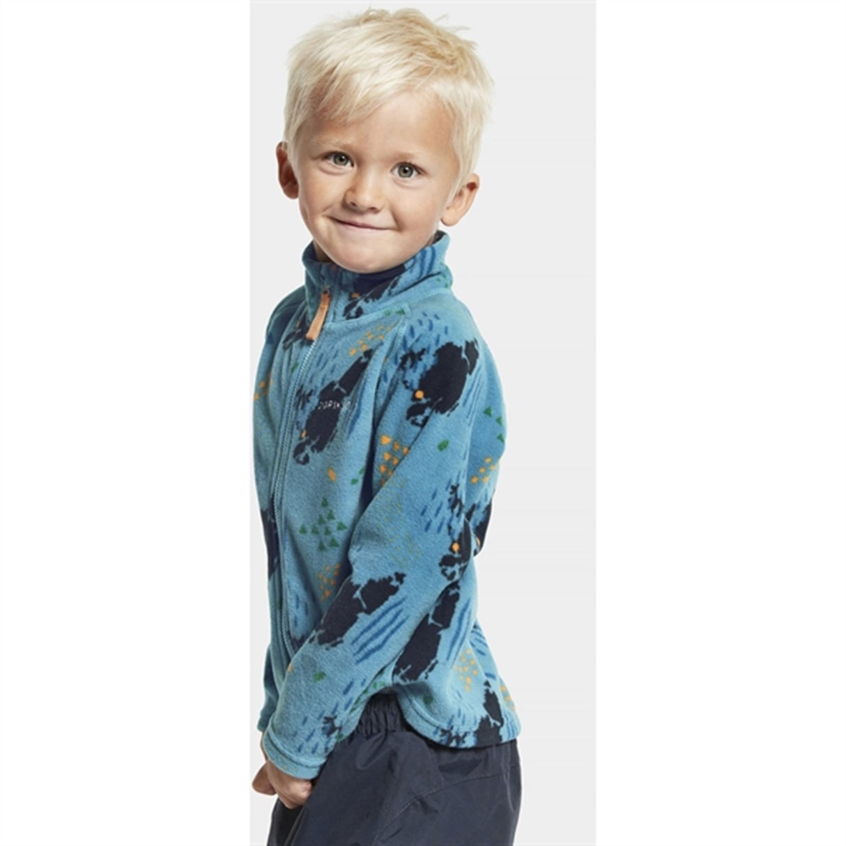 Didriksons Monte Grundsund Blue Fleece Jacka