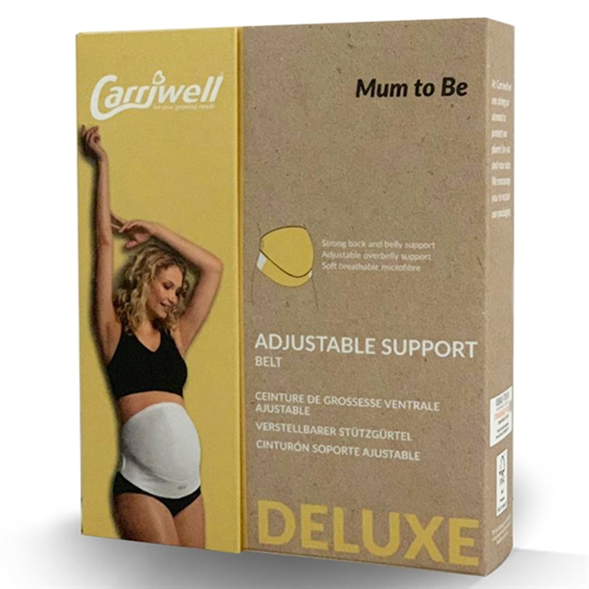 Carriwell Justerbart Støttebælte Hvid