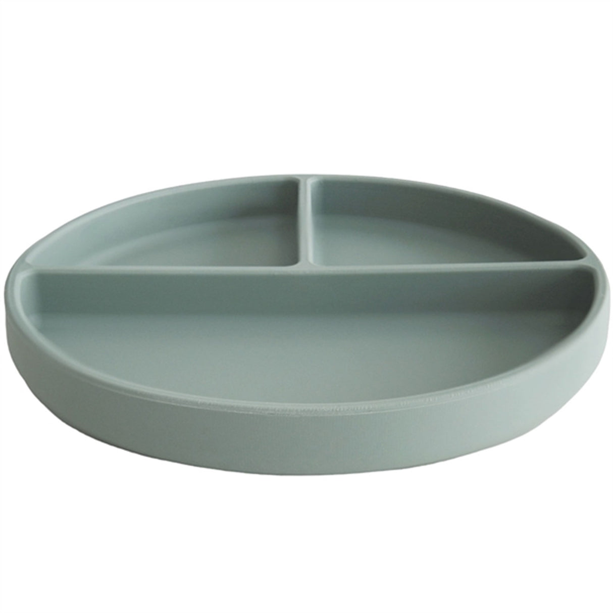 Mushie Silikone Tallrik Cambridge Blue