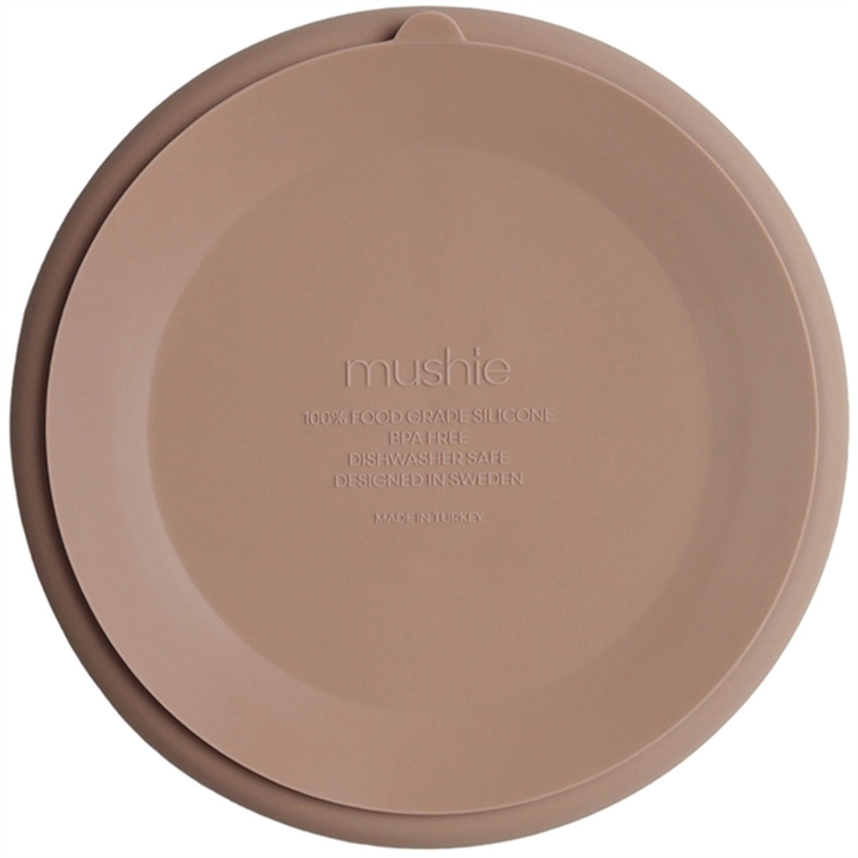 Mushie Silikone Tallrik Natural