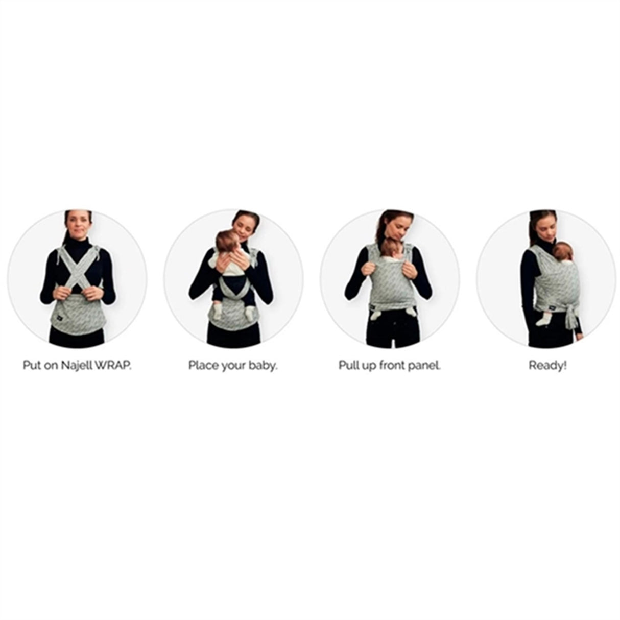 Najell Wrap Bärsjal Zebra Brown