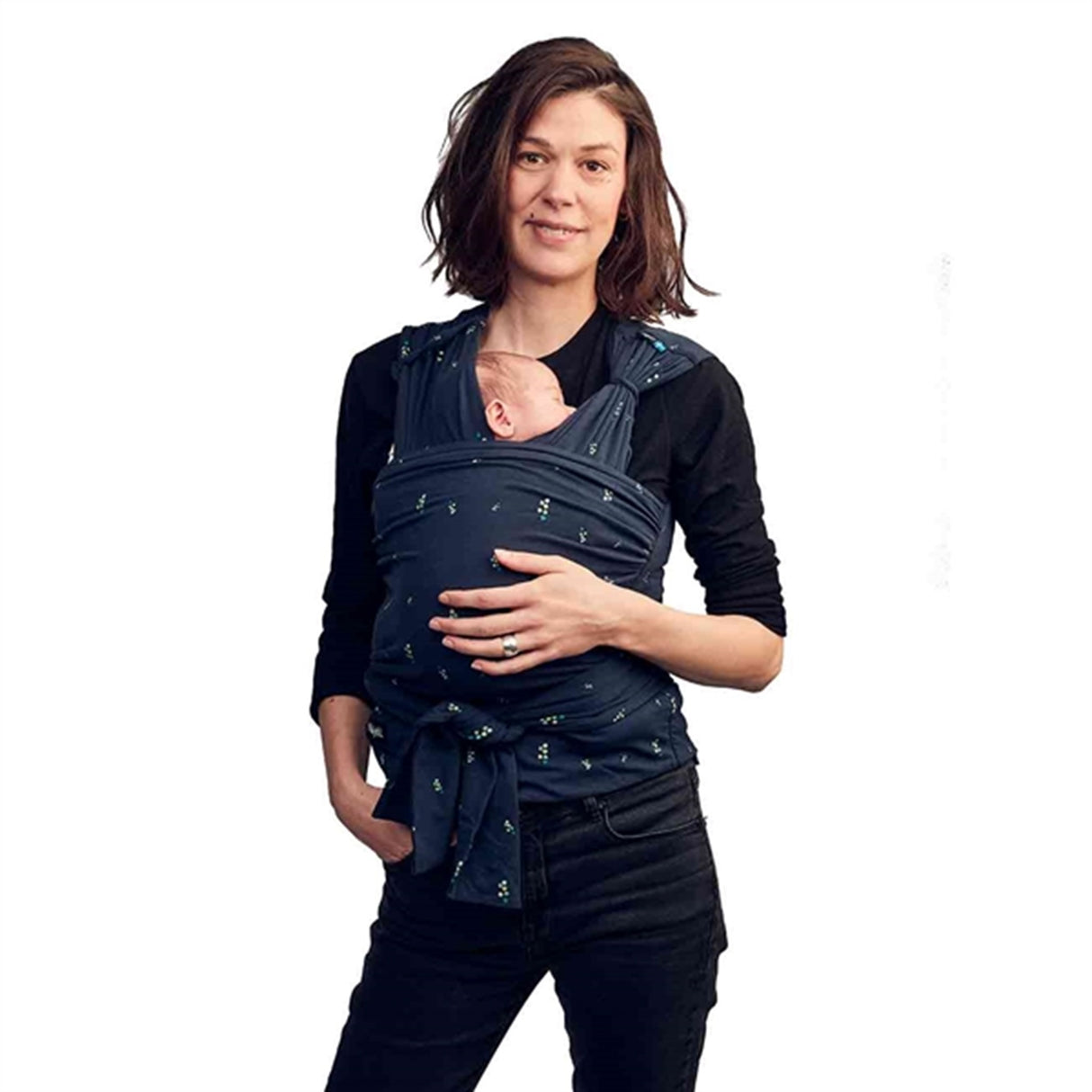 Najell Wrap Bärsjal Eucalyptus Navy Blue