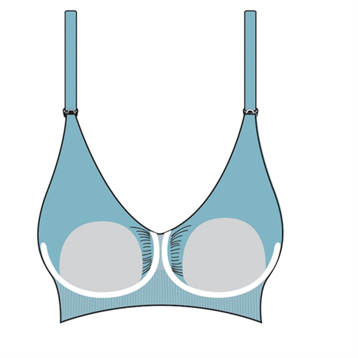 Carriwell Graviditets- og Amme-BH m. Indlæg og Carri-Gel Sort