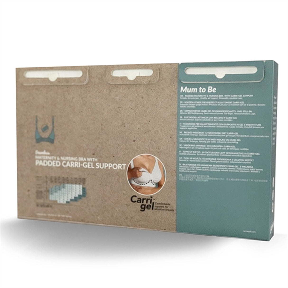 Carriwell Graviditets- og Amme-BH m. Indlæg og Carri-Gel Sort