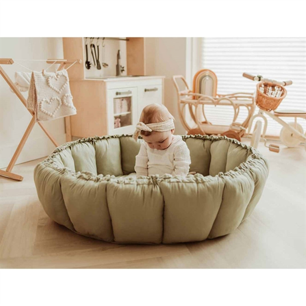 Play&Go 3-i-1 Lekmatta Organic Bloom Meadow green