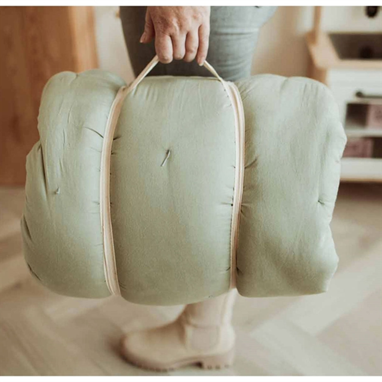 Play&Go 3-i-1 Lekmatta Organic Bloom Meadow green