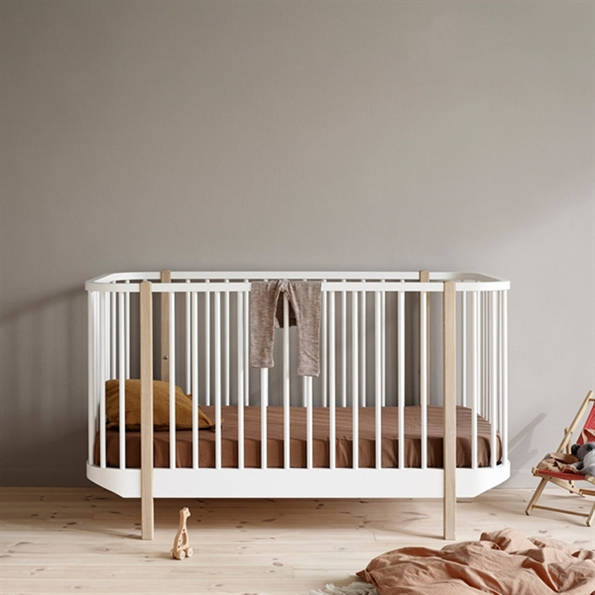 Oliver Furniture Wood Spjälsäng Vit/Ägg 2
