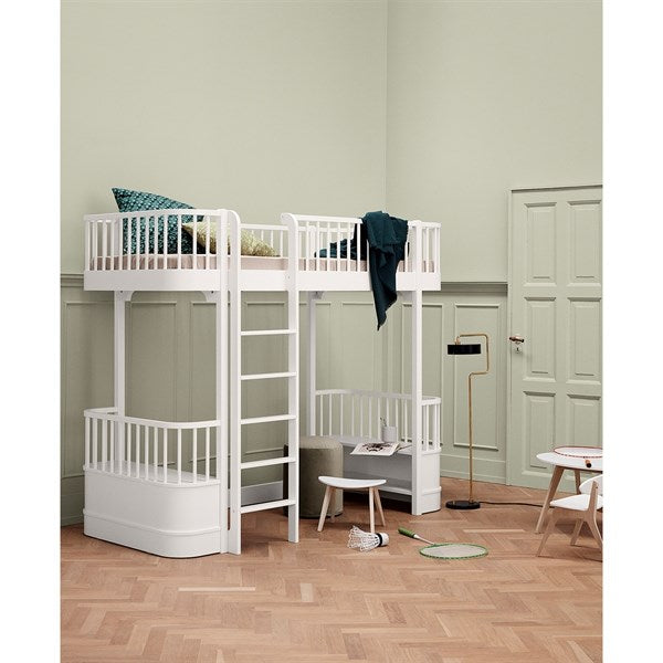 Oliver Furniture Wood Højseng m. Stege Vit 2