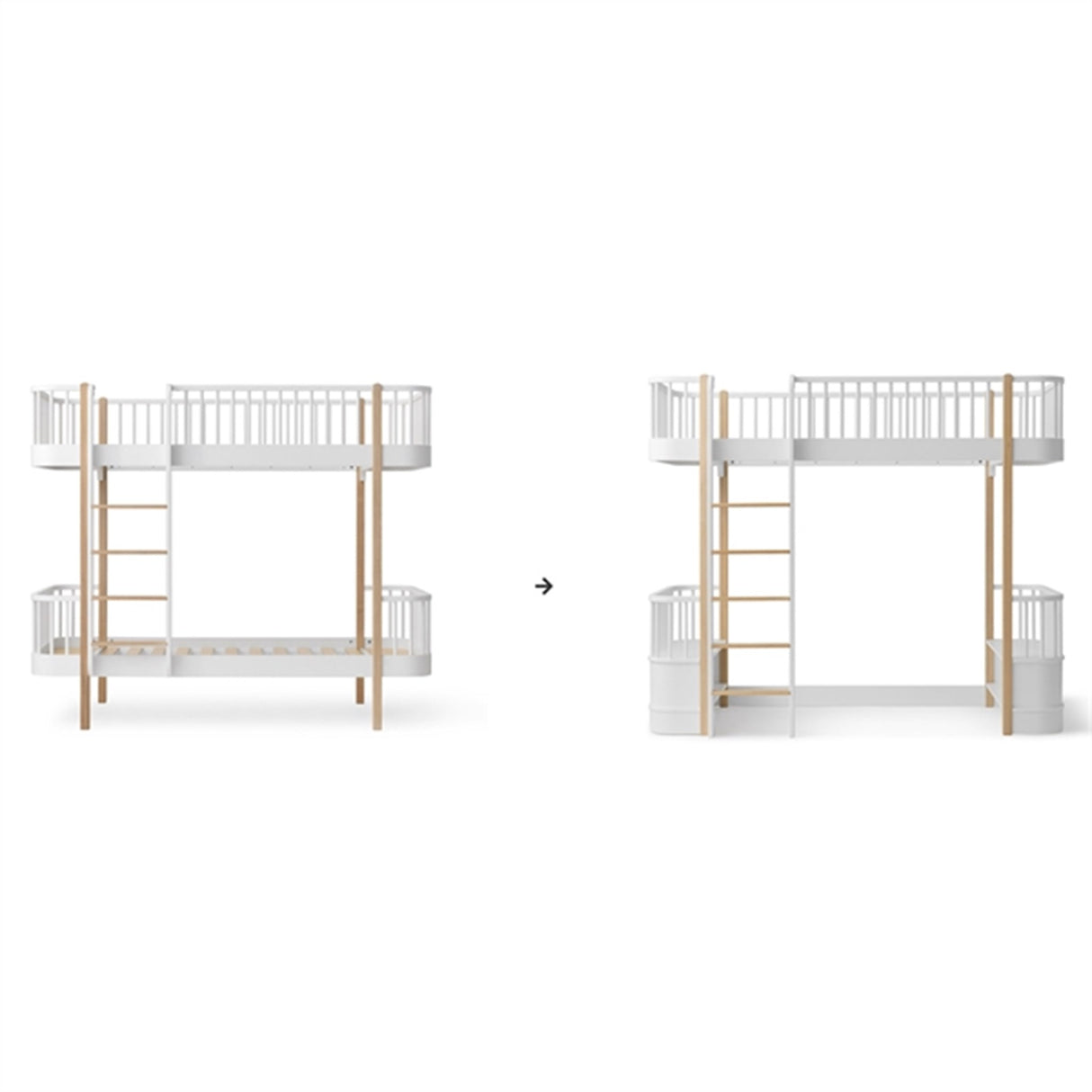 Oliver Furniture Wood Ombyggningskit Vit/Ägg