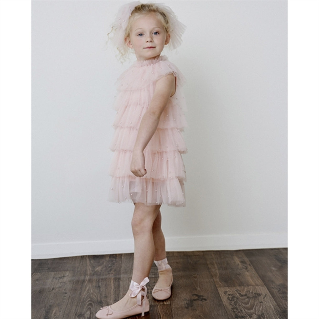 Dolly by Le Petit Tom Pearl Tutully Tiered Tulle Tuttu Klänning Pink