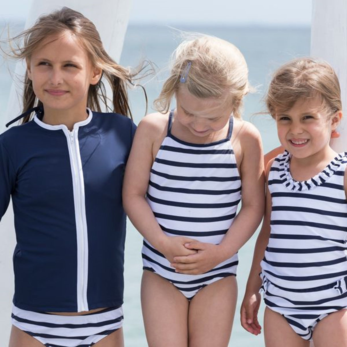 Petit Crabe Blue Etoile Star Badebluse m. Lynlås