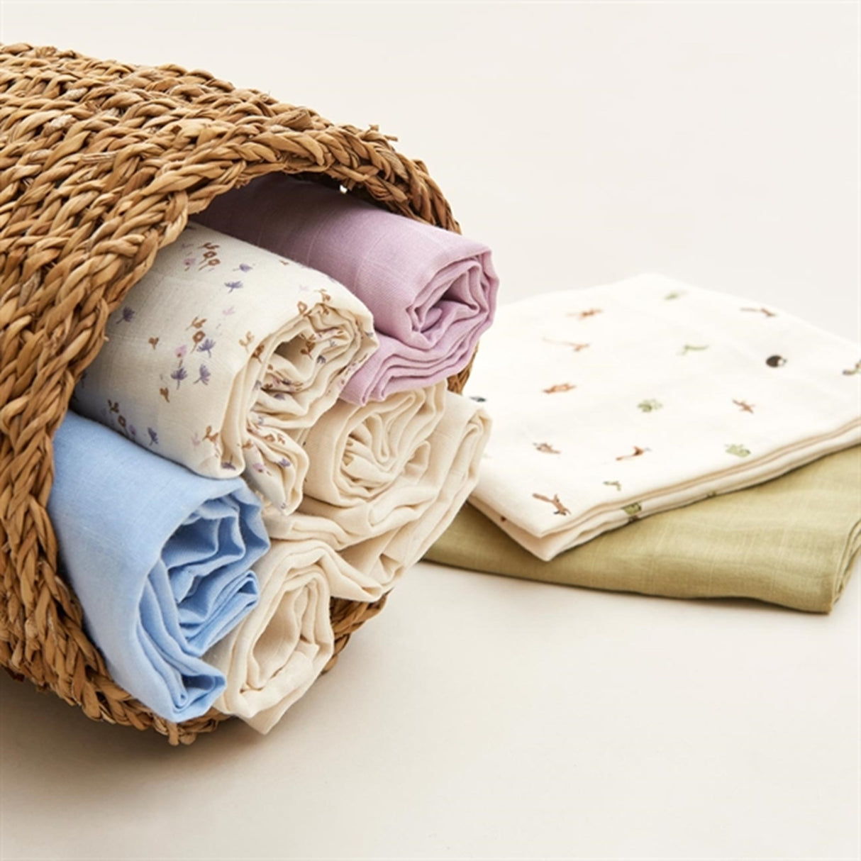 Pippi Ekologiske Tygblöjor 4-pack Celestial Blue