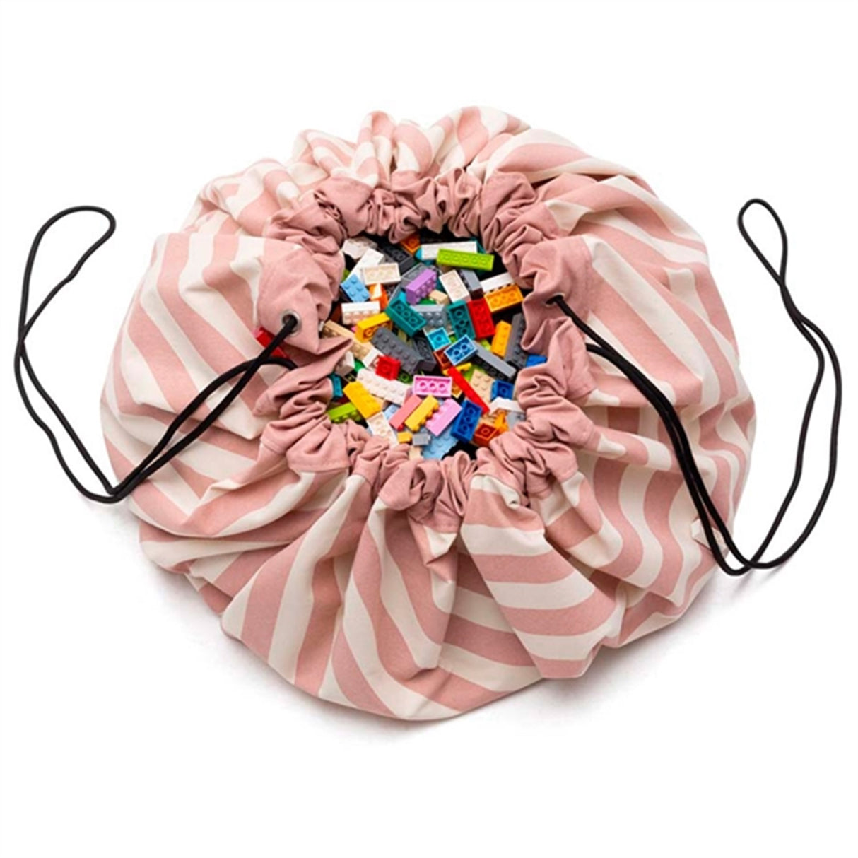 Play&Go 2-i-1 Lekmatta Stripes Pink