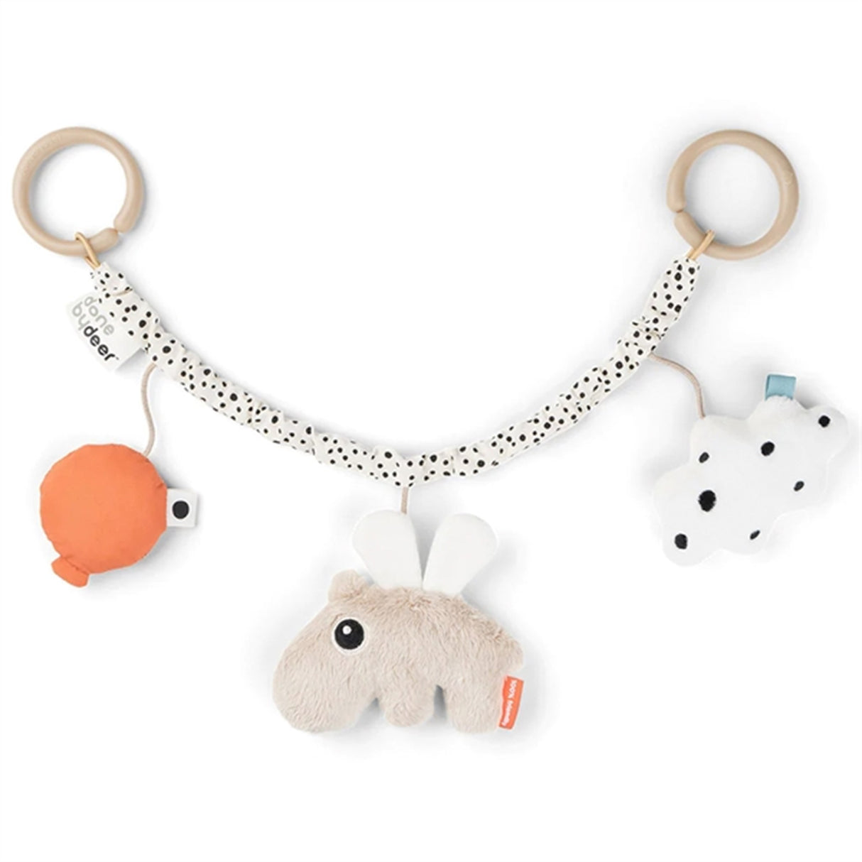 Done by Deer Pram Toy Happy Clouds Sand