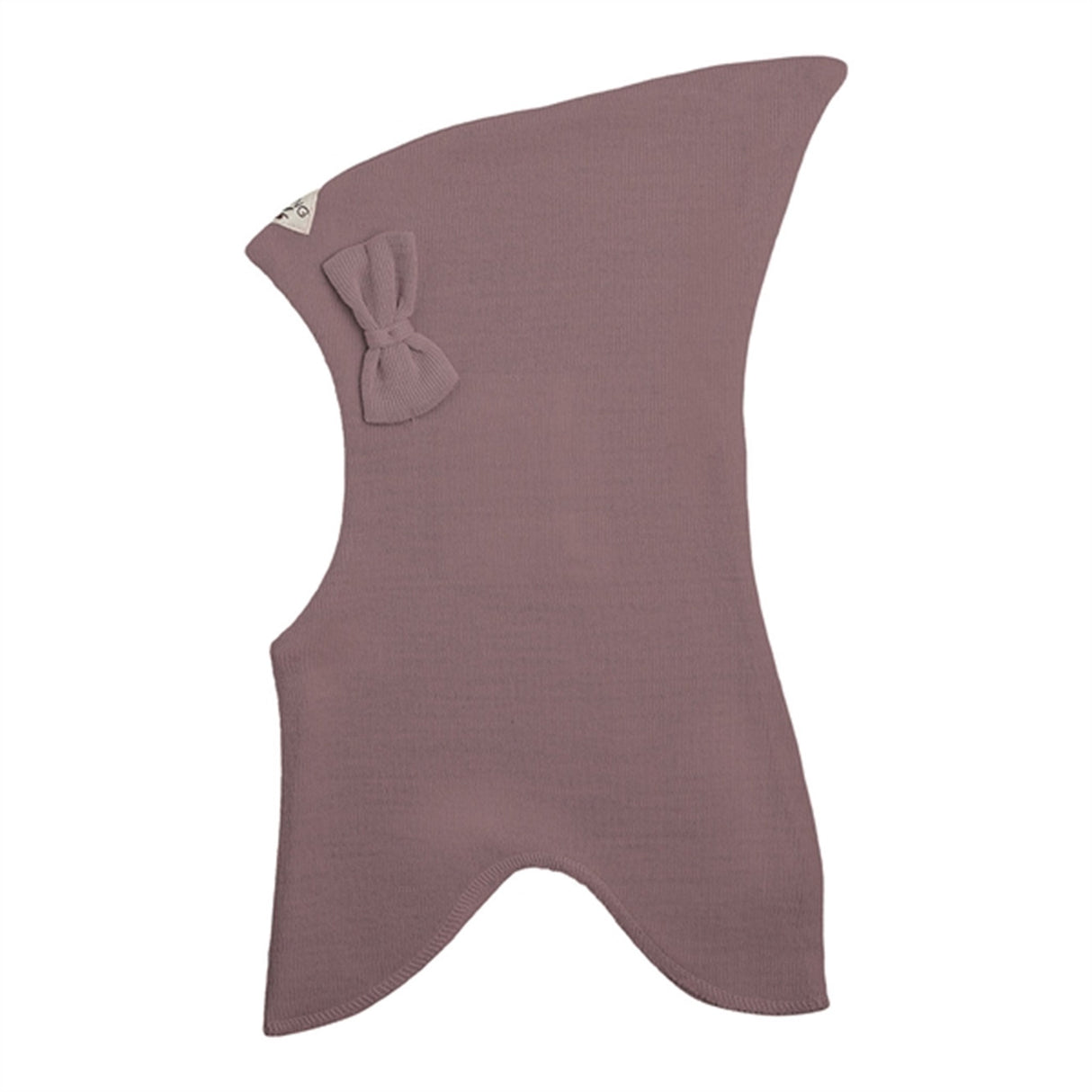 Racing Kids Top Balaklava Ull/Bomull m. Rosett 3-lags Dusty Purple