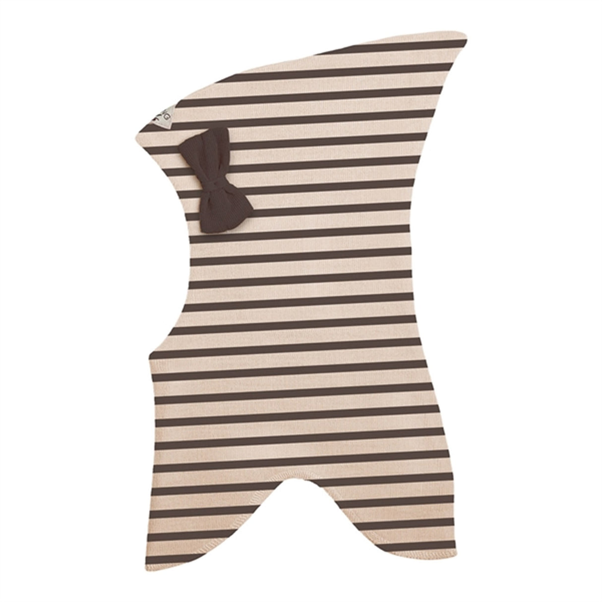 Racing Kids Top Balaklava Ull/Bomull Rosett 3-lags Chocolate Brown/Eggs