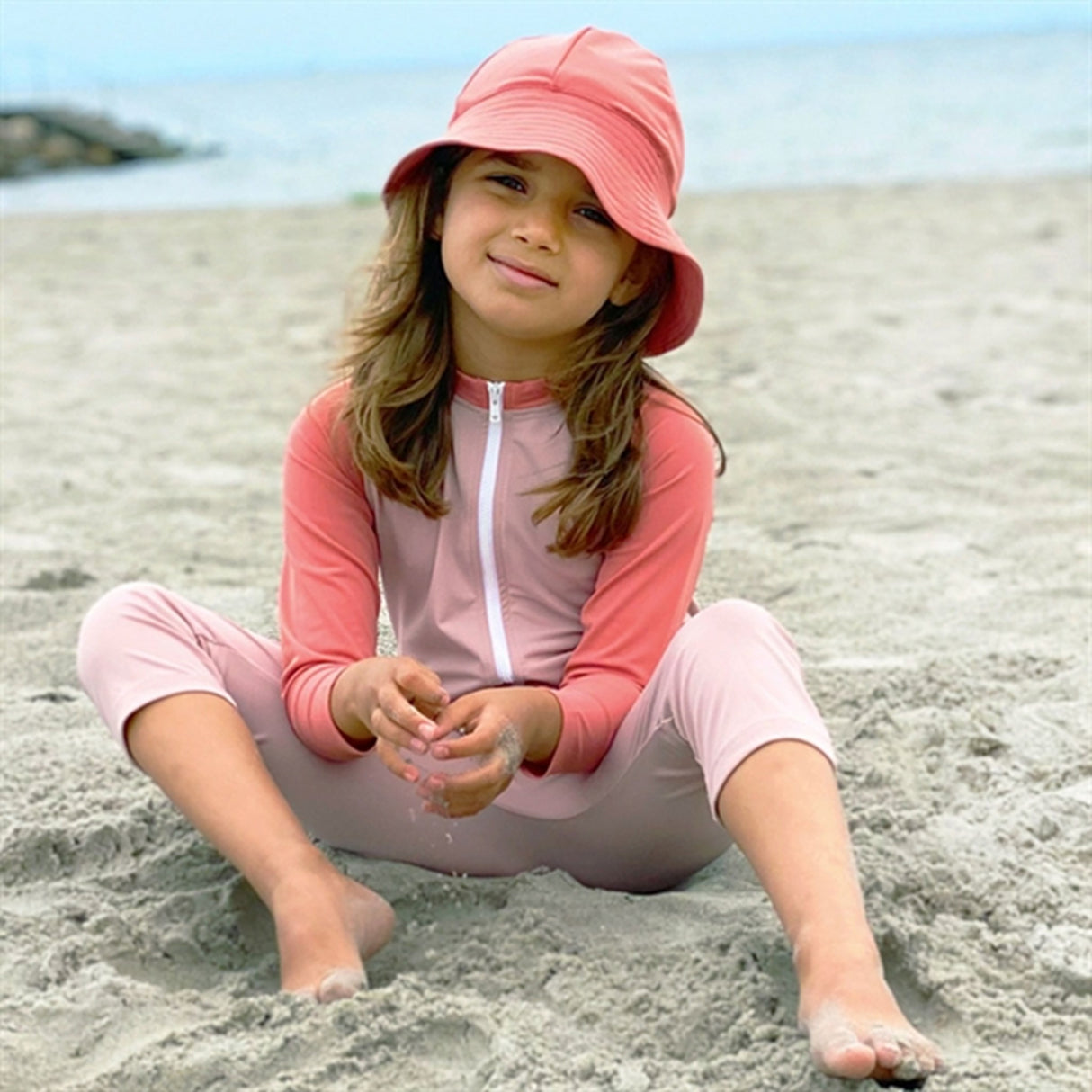 Petit Crabe Rose Nude/Morocco Multi Color Heldragt m. Lynlås