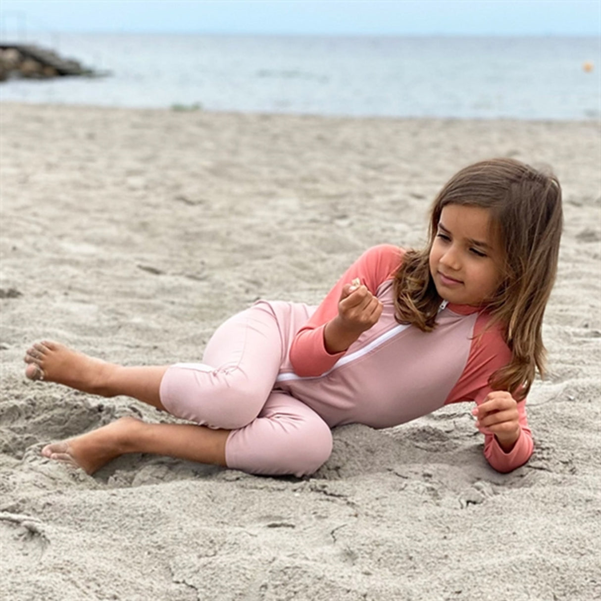 Petit Crabe Rose Nude/Morocco Multi Color Heldragt m. Lynlås