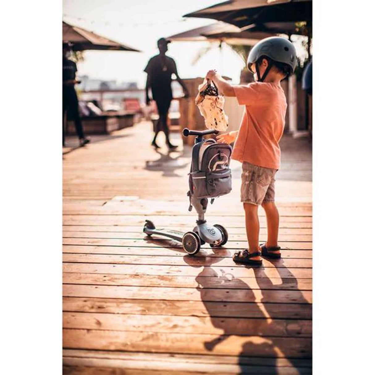 Scoot and Ride ryggsäck stål