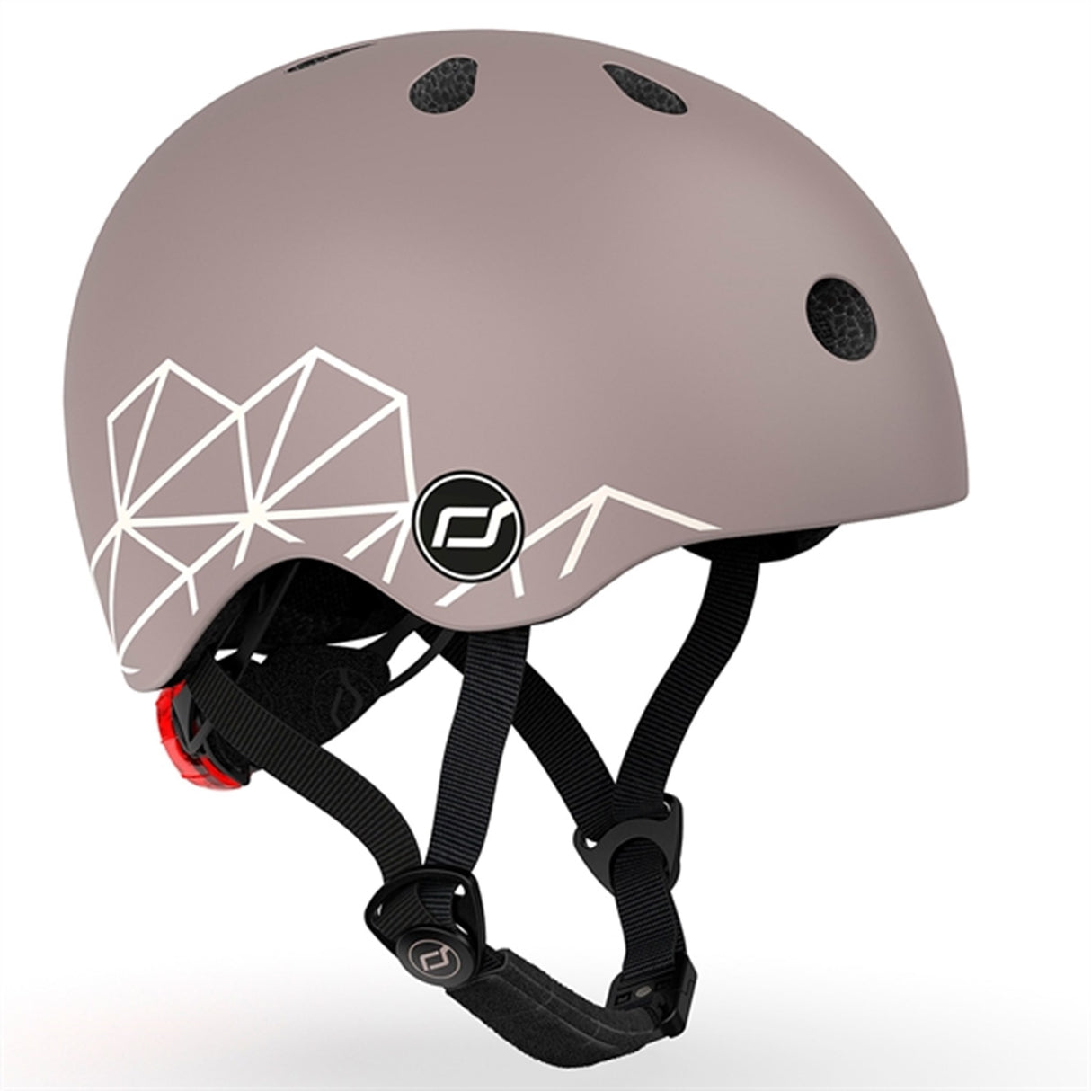 Scoot and Ride Lifestyle Cykelhjälm Brown Lines