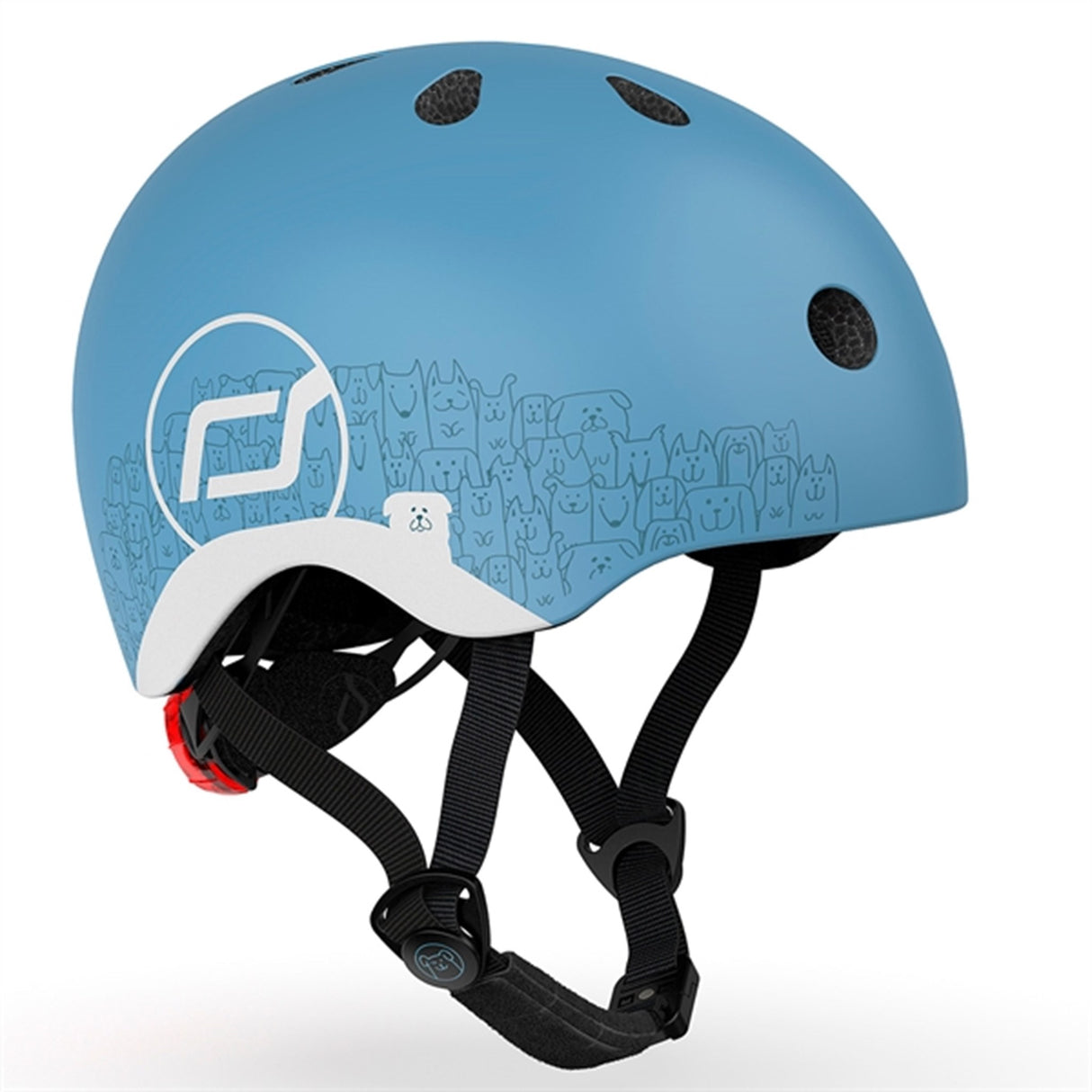 Scoot and Ride Reflective Cykelhjälm Steel