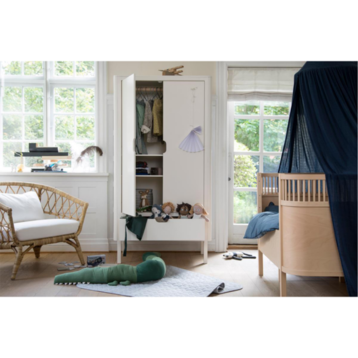 Sebra Sängen Baby och Junior Wooden Edition