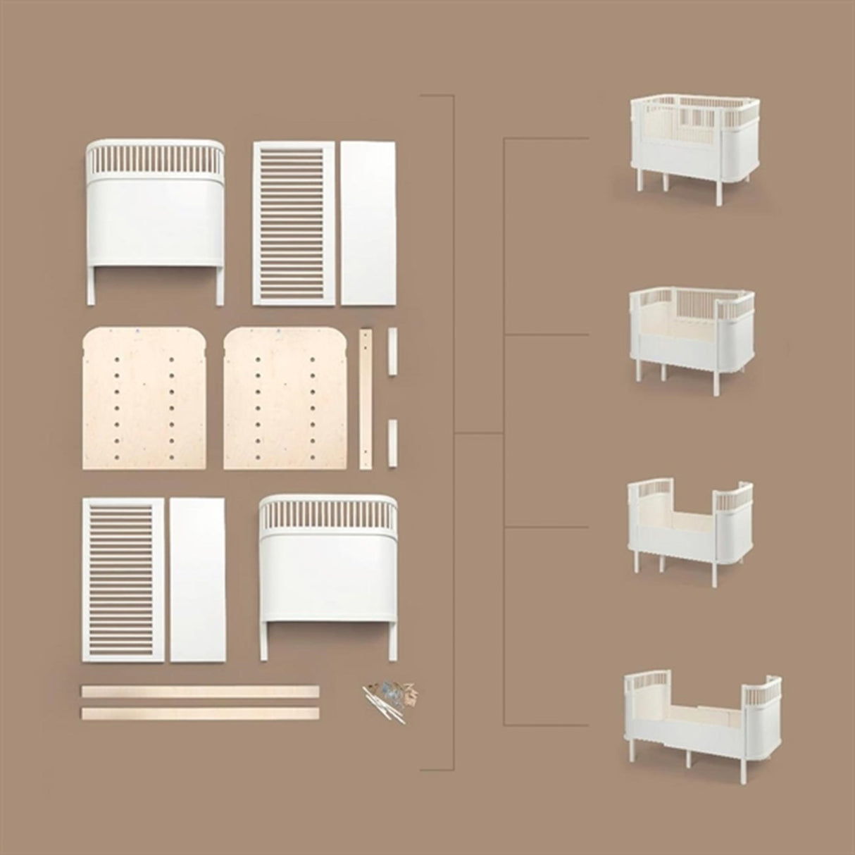 Sebra Sängen Baby & Junior Forest Lake Blue