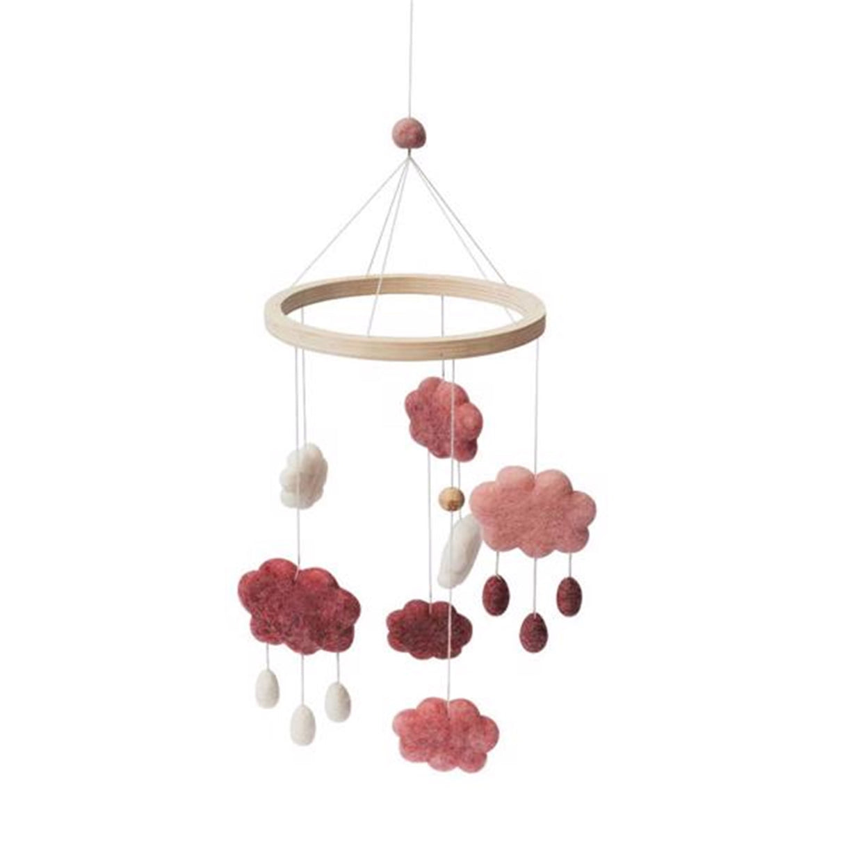 Sebra Mobil Filt Moln Cotton Candy Pink