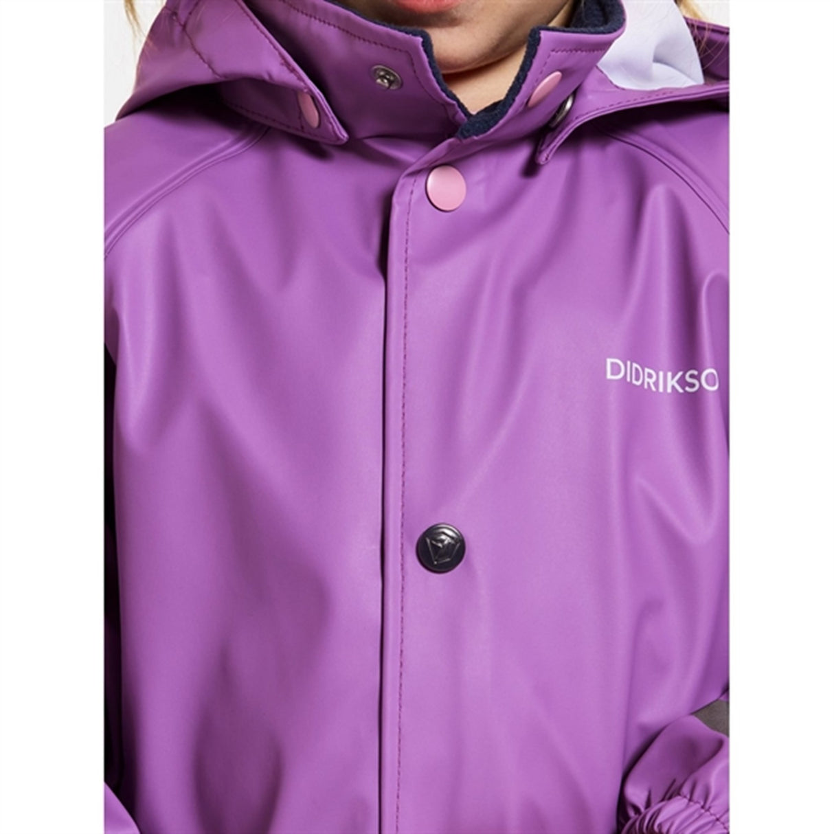 Didriksons Tulip Purple Slaskeman Kids Regnkläder