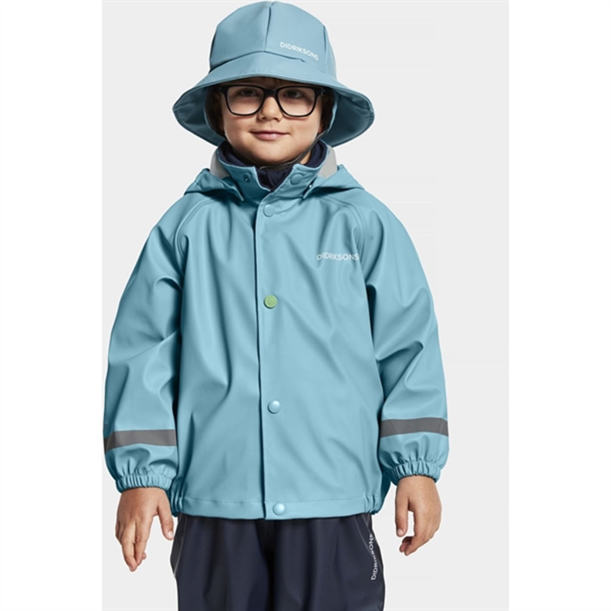 Didriksons Slaskeman Blue Wash Regn Set