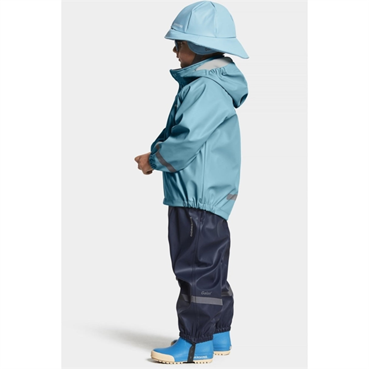 Didriksons Slaskeman Blue Wash Regn Set