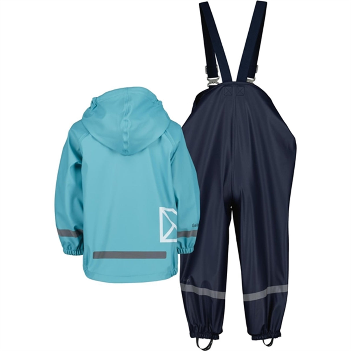 Didriksons Slaskeman Blue Wash Regn Set