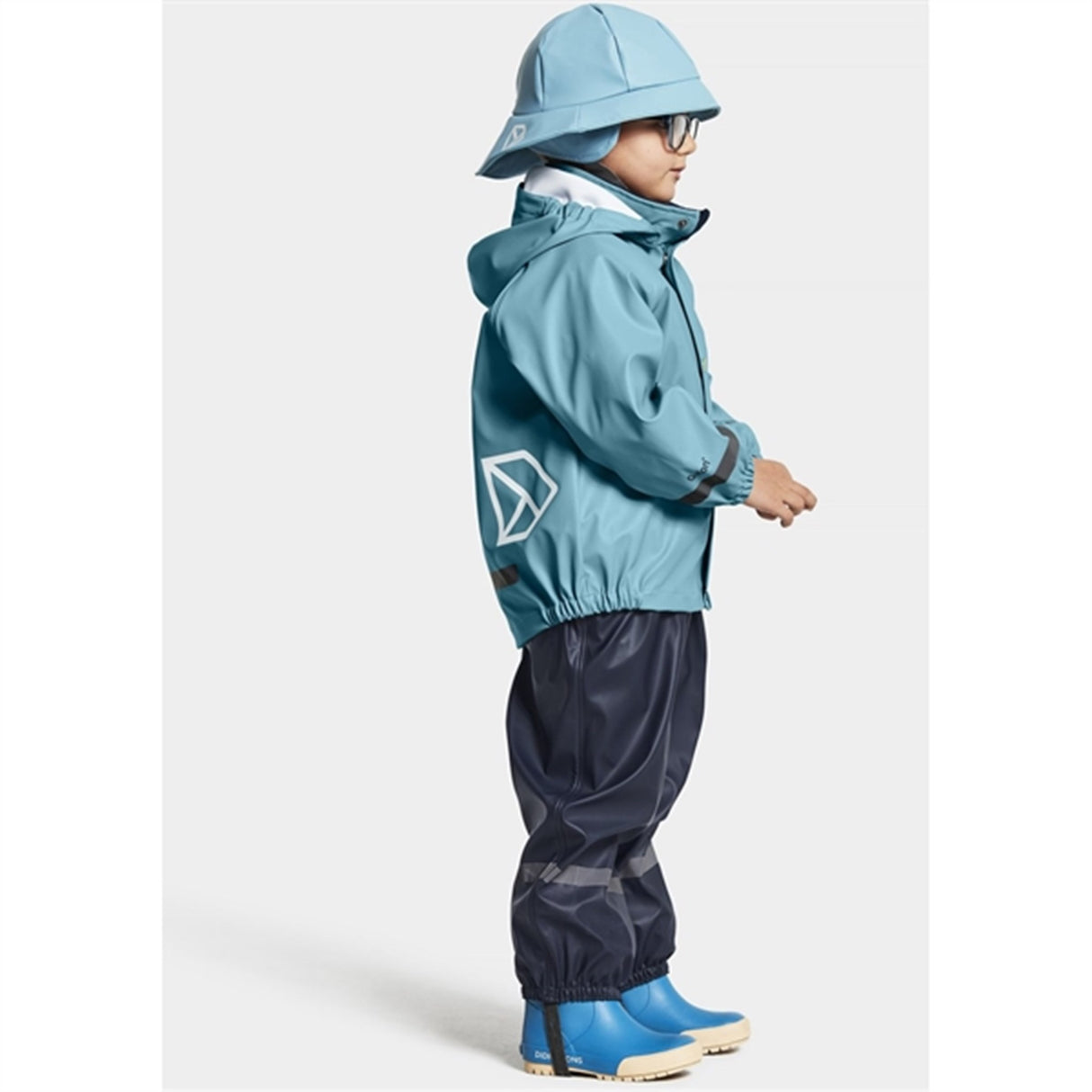 Didriksons Slaskeman Blue Wash Regn Set