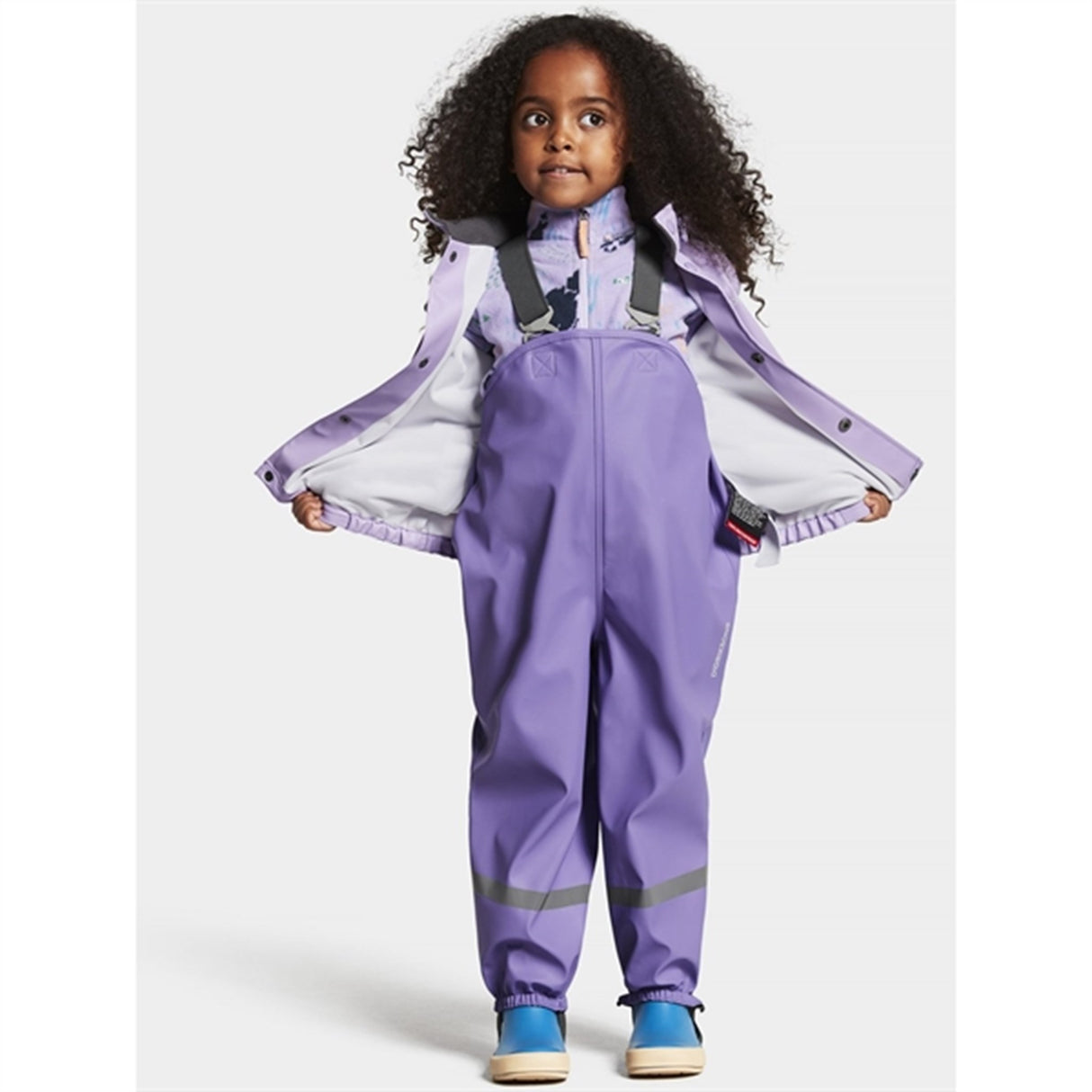 Didriksons Slaskeman Digital Purple Regn Set