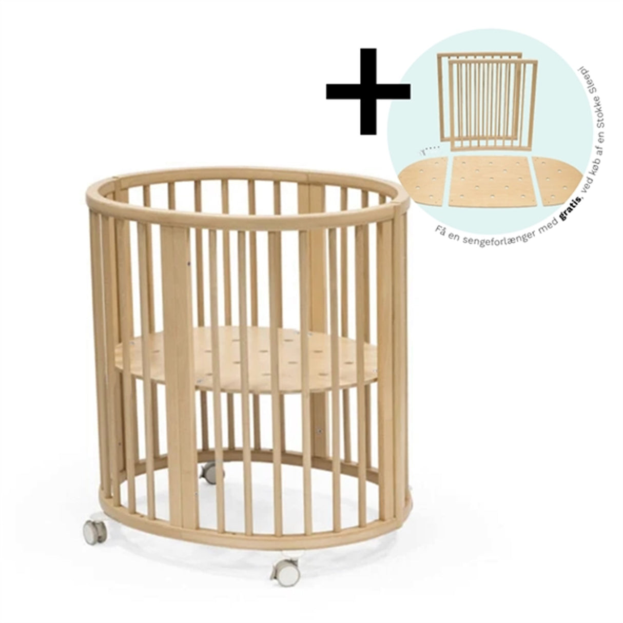 Stokke® Sleepi™ Mini V3 inkl. madras + GRATIS forlængersæt