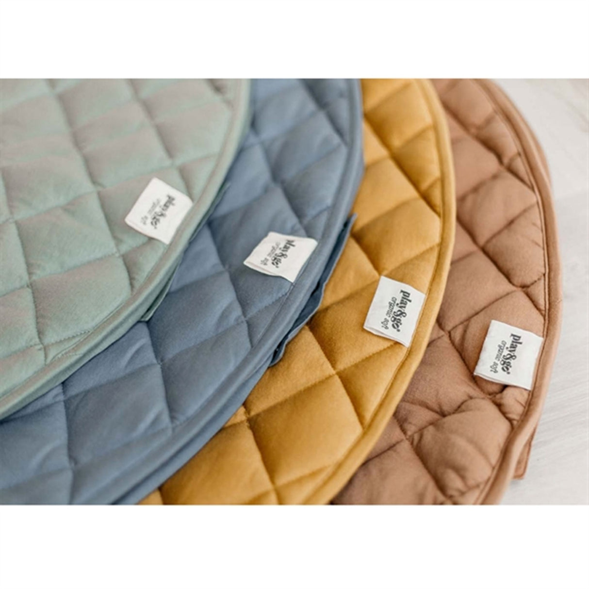 Play&Go 2-i-1 Lekmatta Soft Organic Dusty Blue