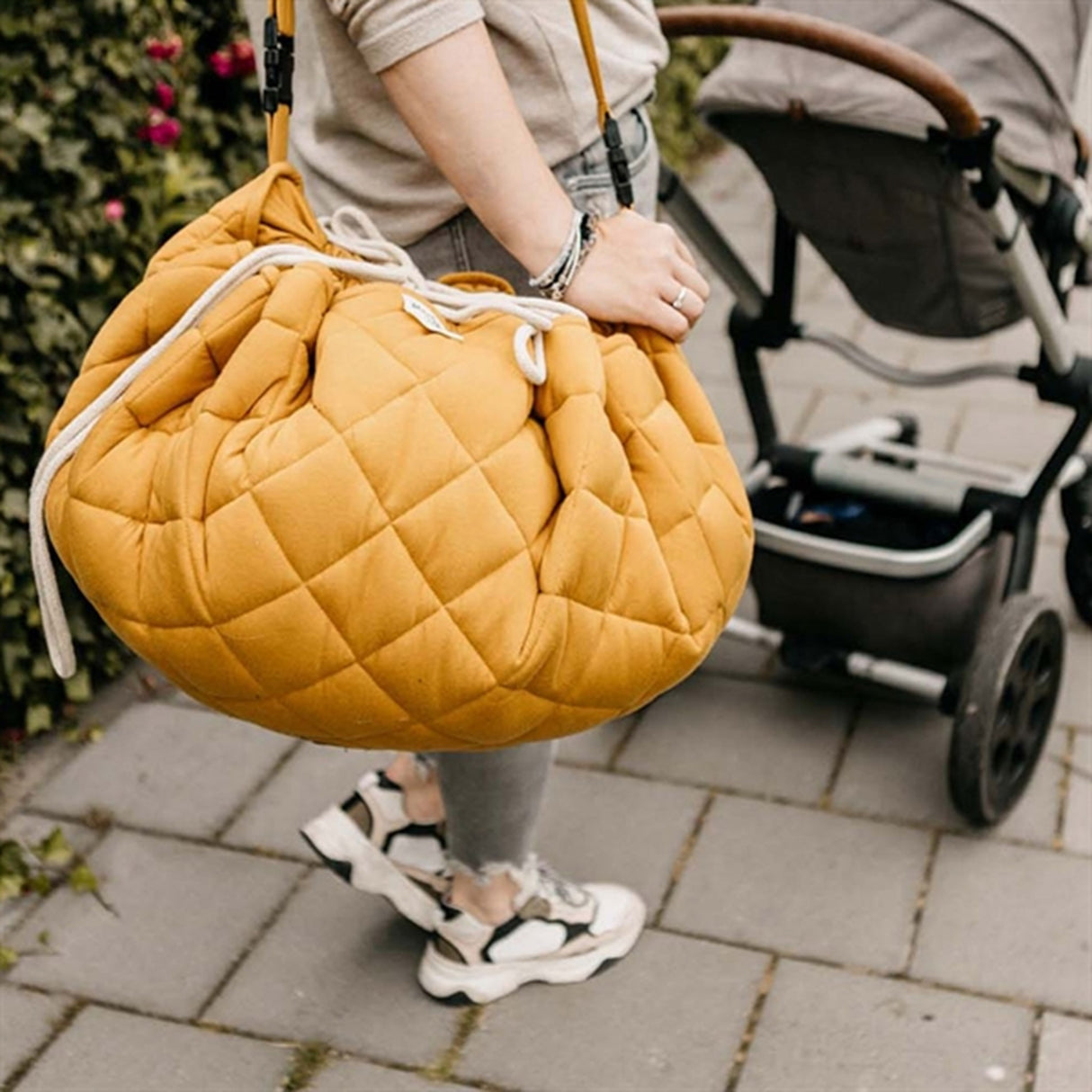 Play&Go 2-i-1 Lekmatta Soft Organic Mustard Chai Tea