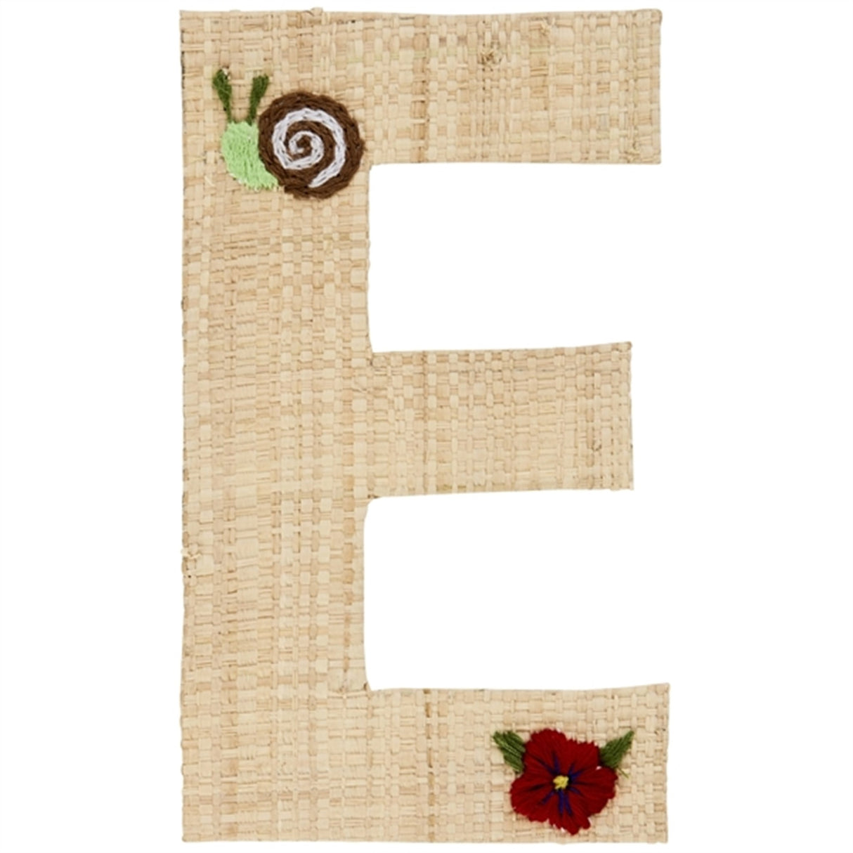 RICE Nature Raffie Klistermärke Bogstav Flowers & Animals