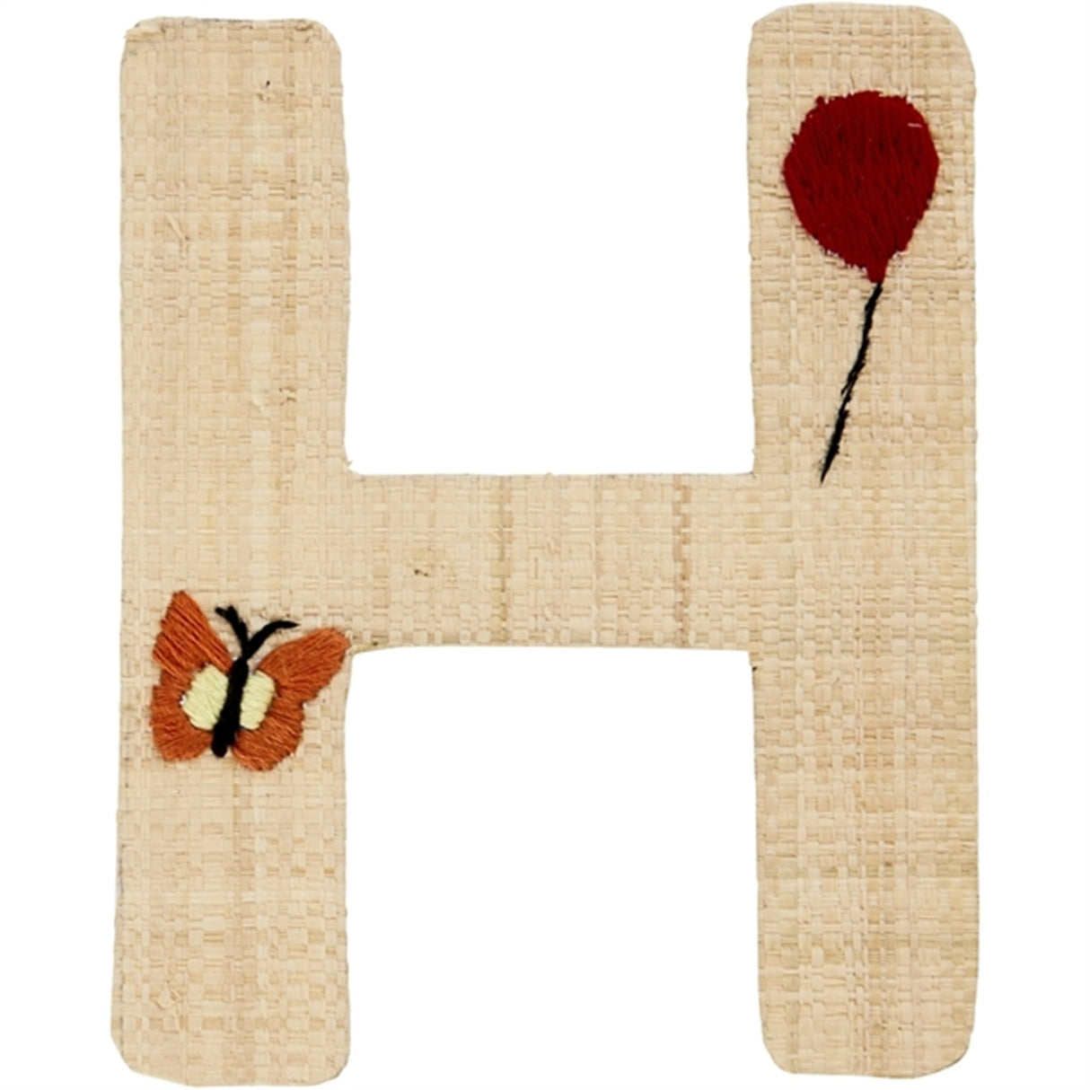 RICE Nature Raffie Klistermärke Bogstav Flowers & Animals