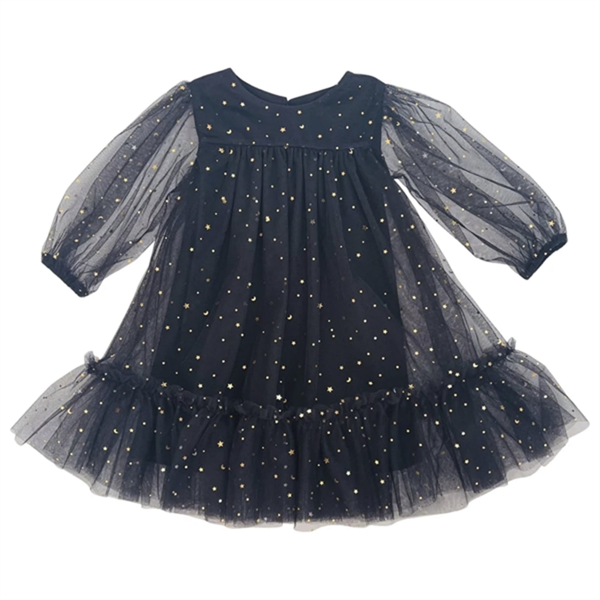 Dolly by Le Petit Tom Stars & Moon Tulle Empress Klänning Black