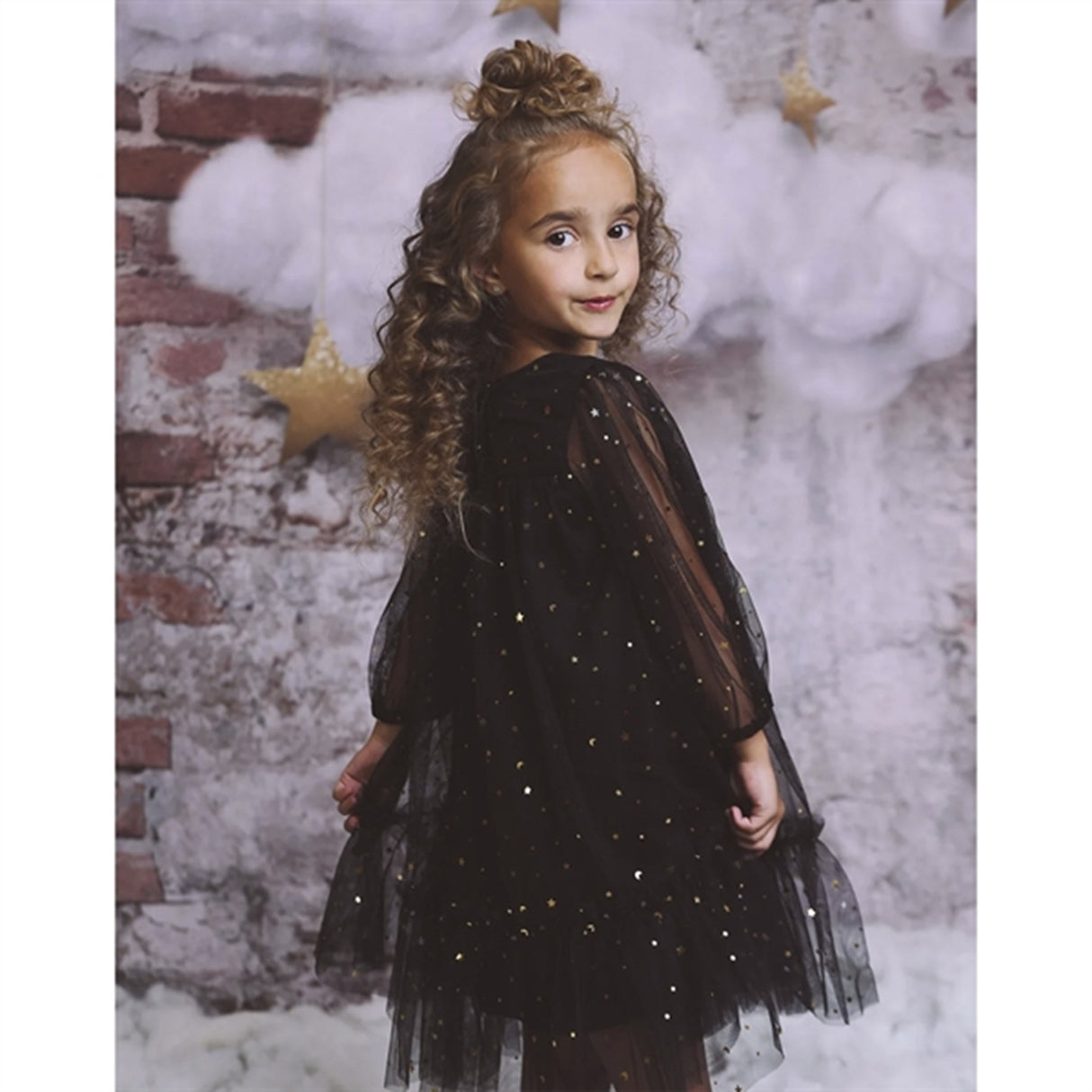 Dolly by Le Petit Tom Stars & Moon Tulle Empress Klänning Black