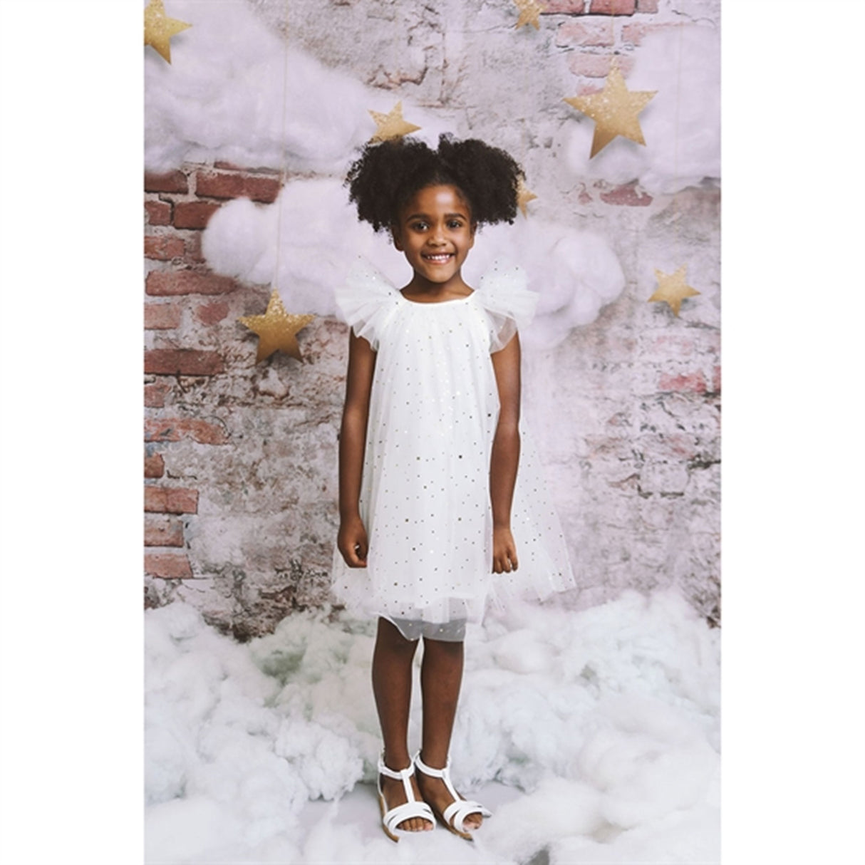 Dolly by Le Petit Tom Fairy Tulle Klänning Off White