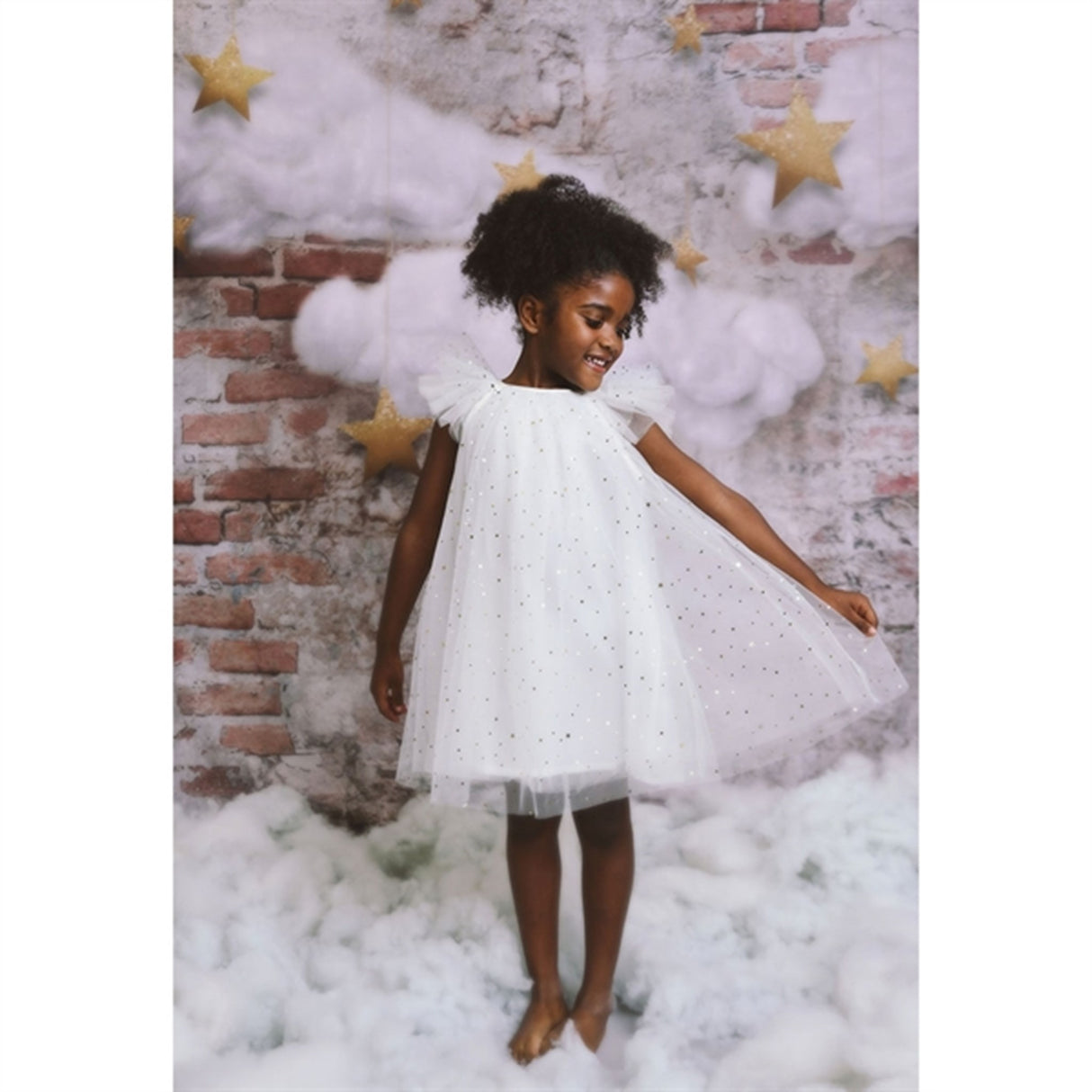 Dolly by Le Petit Tom Fairy Tulle Klänning Off White