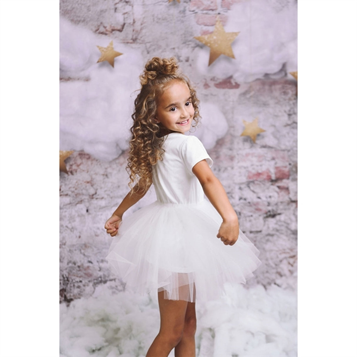 Dolly by Le Petit Tom Tutully T-Shirt Tutu Klänning White